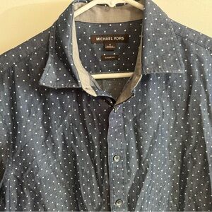 Dotted Michael Kors short sleeve button down